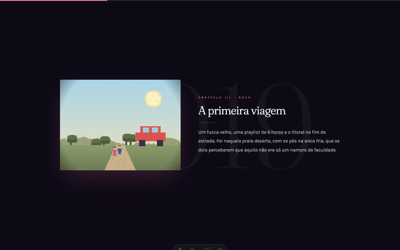✨ Site imersivo